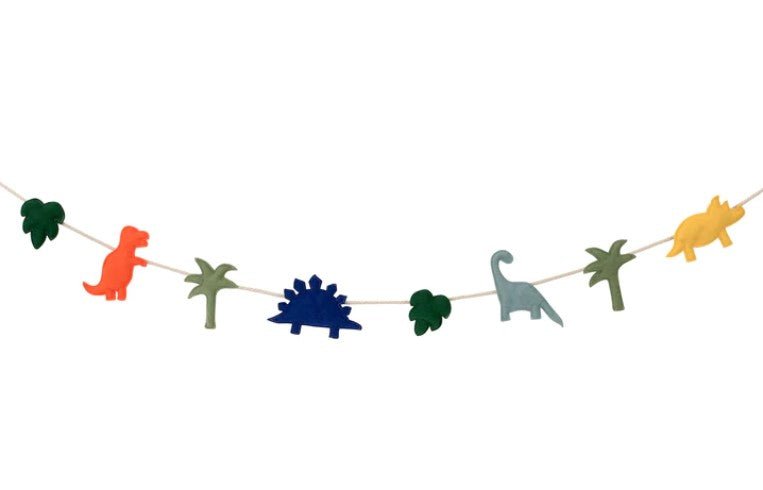 Felt Dinosaur Garland