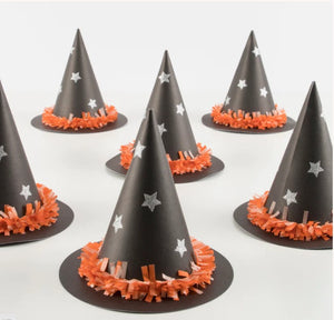 Festooning Witch Party Hats (x 6)