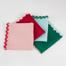 Assorted Ric Rac Fabric Napkins (x 4)