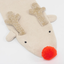 Knitted Reindeer Scarf