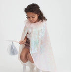 Iridescent Sequin Cape & Wand