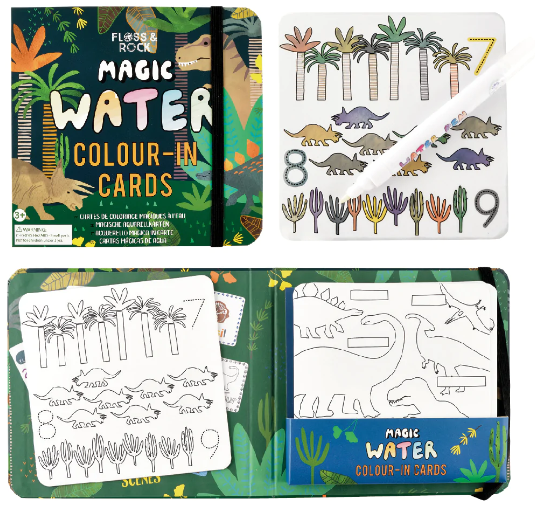 Magic Colour Changing Water Cards - Dinosaur