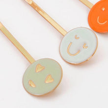 Emoji Enamel Hair Slides