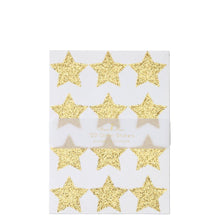 Gold Glitter Stars Sticker Sheets