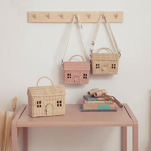 Rattan Casa Clutch - Straw