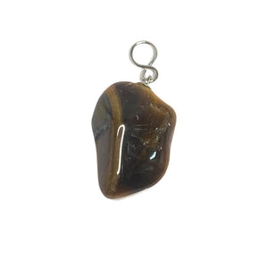 Tiger Eye With Silver Fitting