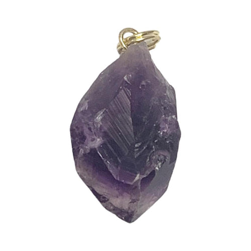 Amethyst Point With Gold Fitting