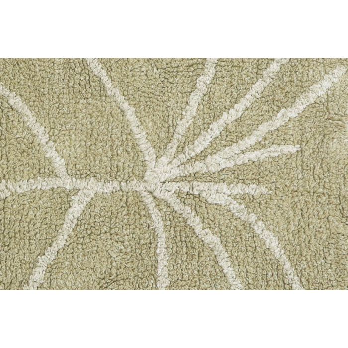 Alfombra Lavable Mini Monstera Olive