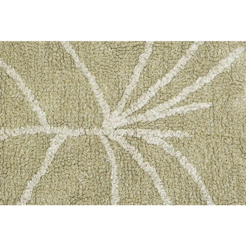 Alfombra Lavable Mini Monstera Olive