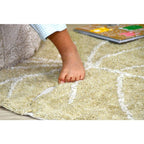 Alfombra Lavable Mini Monstera Olive
