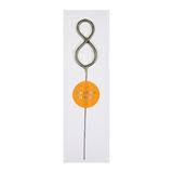Silver Sparkler Number Candle