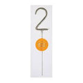 Silver Sparkler Number Candle