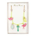 Tropical Enamel Charm Necklace
