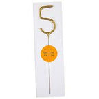 Gold Sparkler Number Candle
