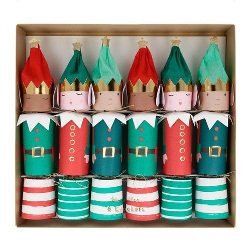 Elf Large Crackers (set of 6)