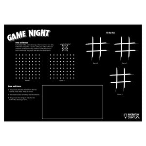 Chalkboard Game Night Placemat