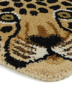 Loony Leopard Head Rug