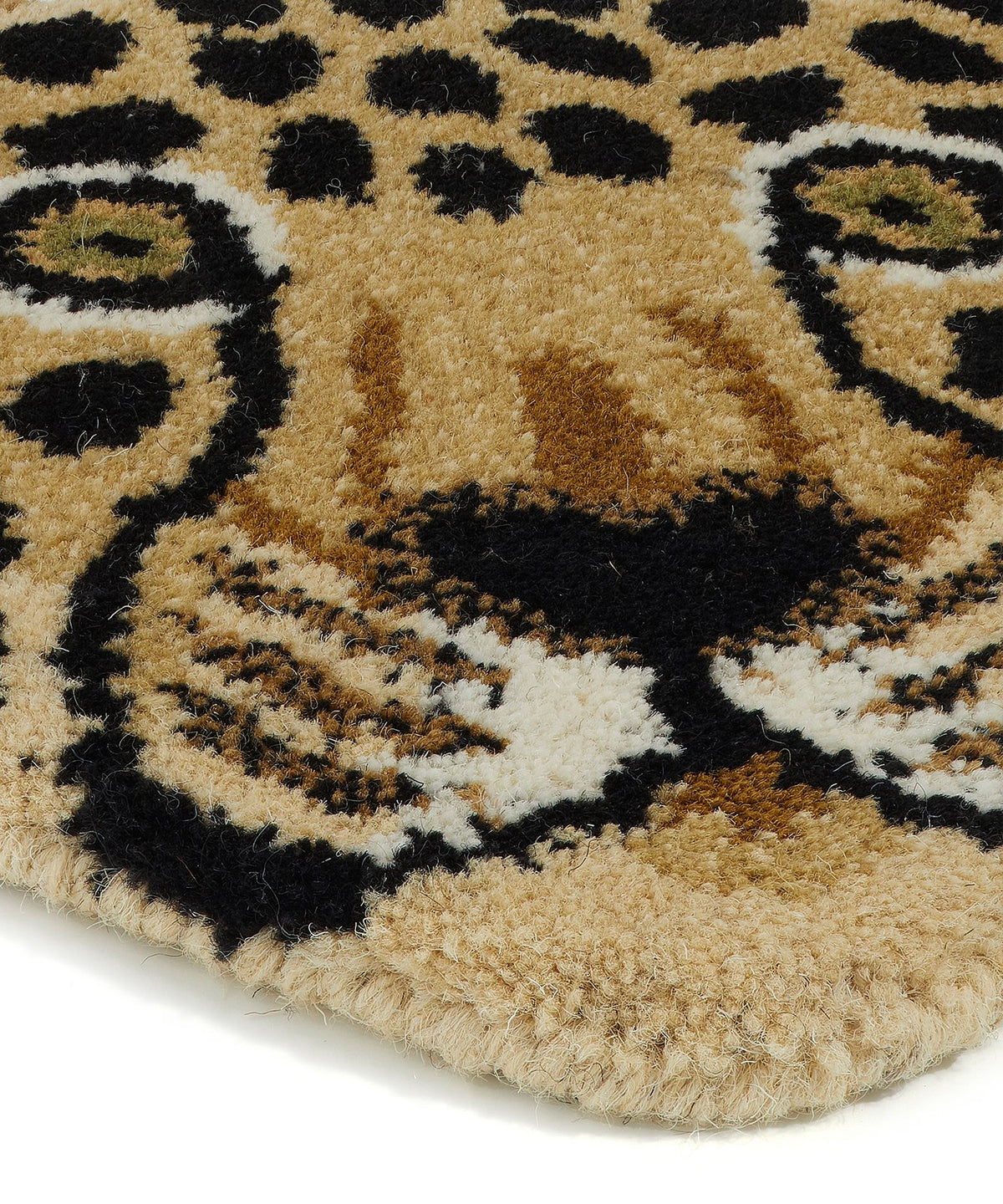 Loony Leopard Head Rug