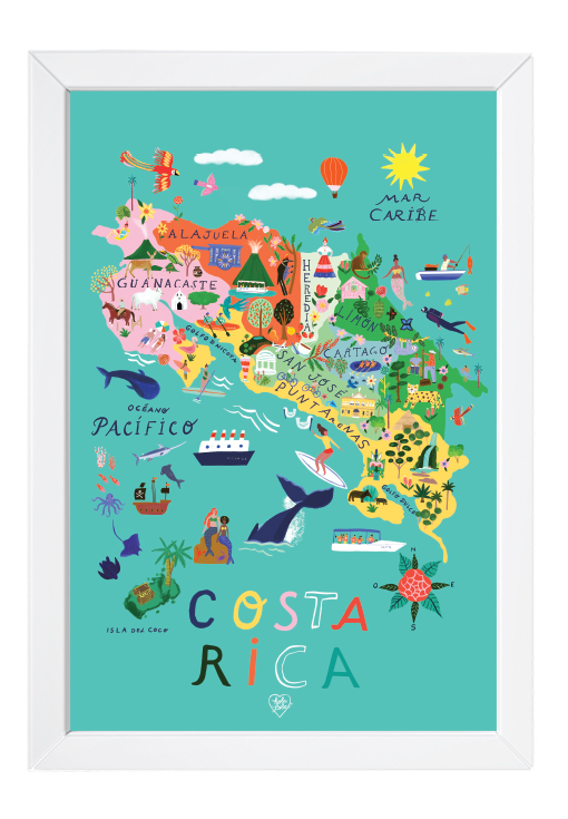 Mapa Tropical de Costa Rica