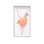 Flamingo Pompom Necklace