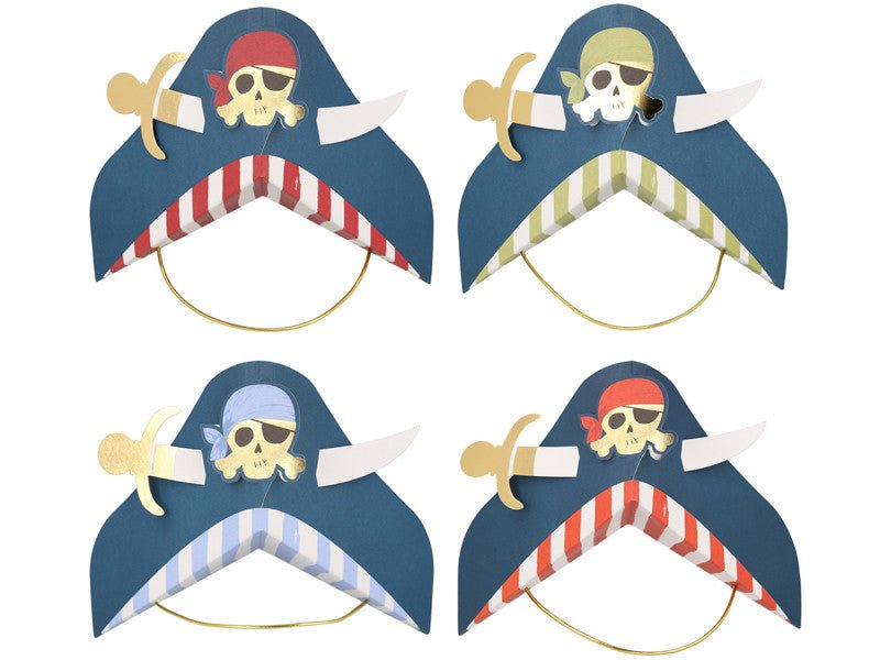 Blue Pirate Party Hats
