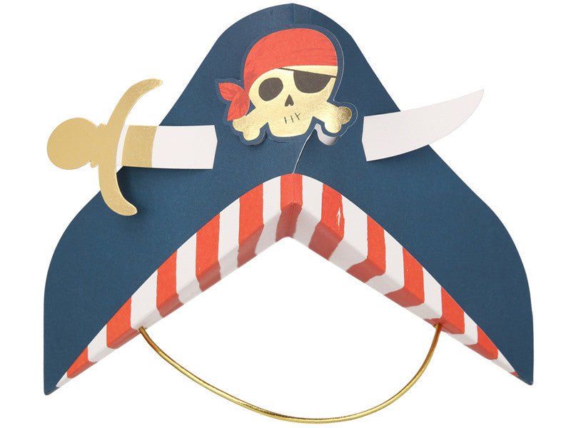 Blue Pirate Party Hats