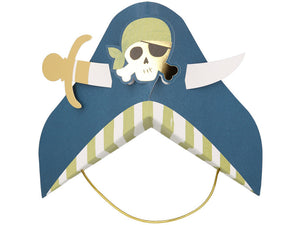 Blue Pirate Party Hats