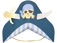 Blue Pirate Party Hats