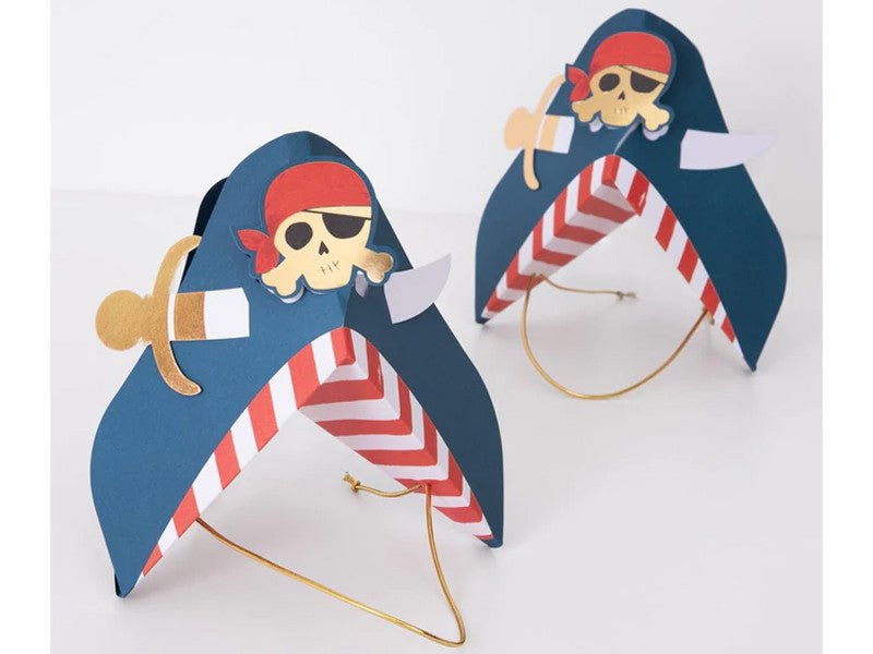 Blue Pirate Party Hats