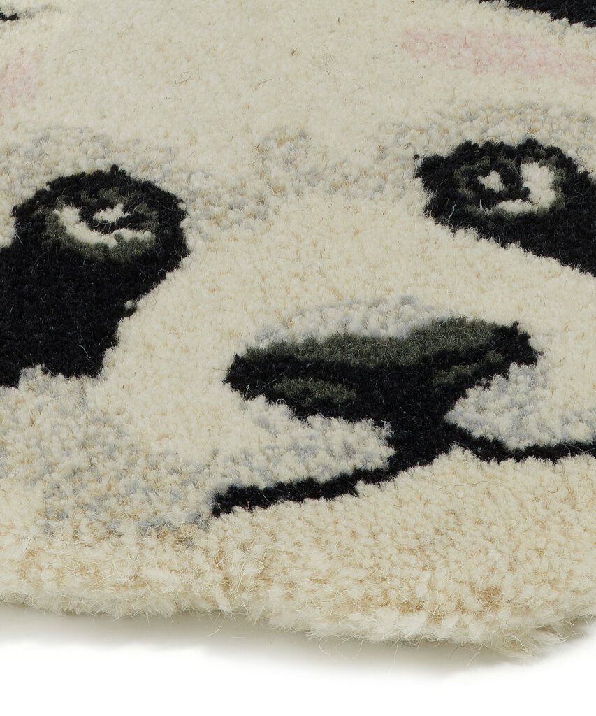 Plumpy Panda Head Rug
