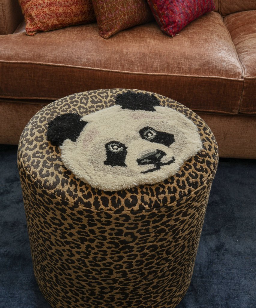 Plumpy Panda Head Rug