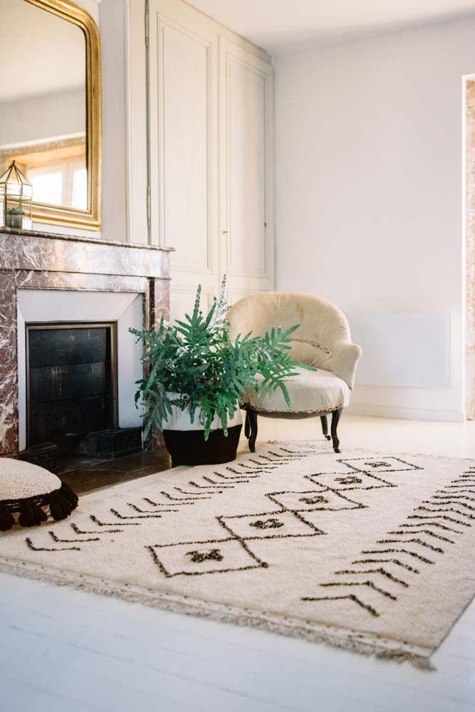 Washable Rug Bereber Rhombs L