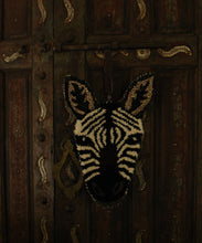 Stripey Zebra Head Rug