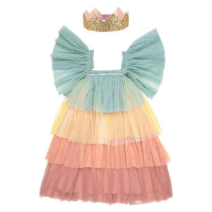 Rainbow Ruffle Princess Costume 3-4 years